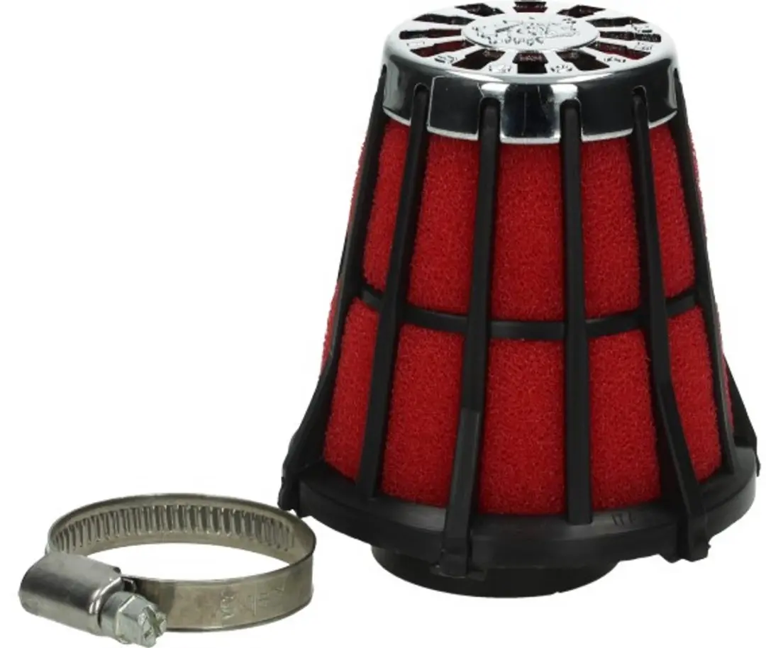 Luchtfilter Malossi E5 35mm recht zwart open