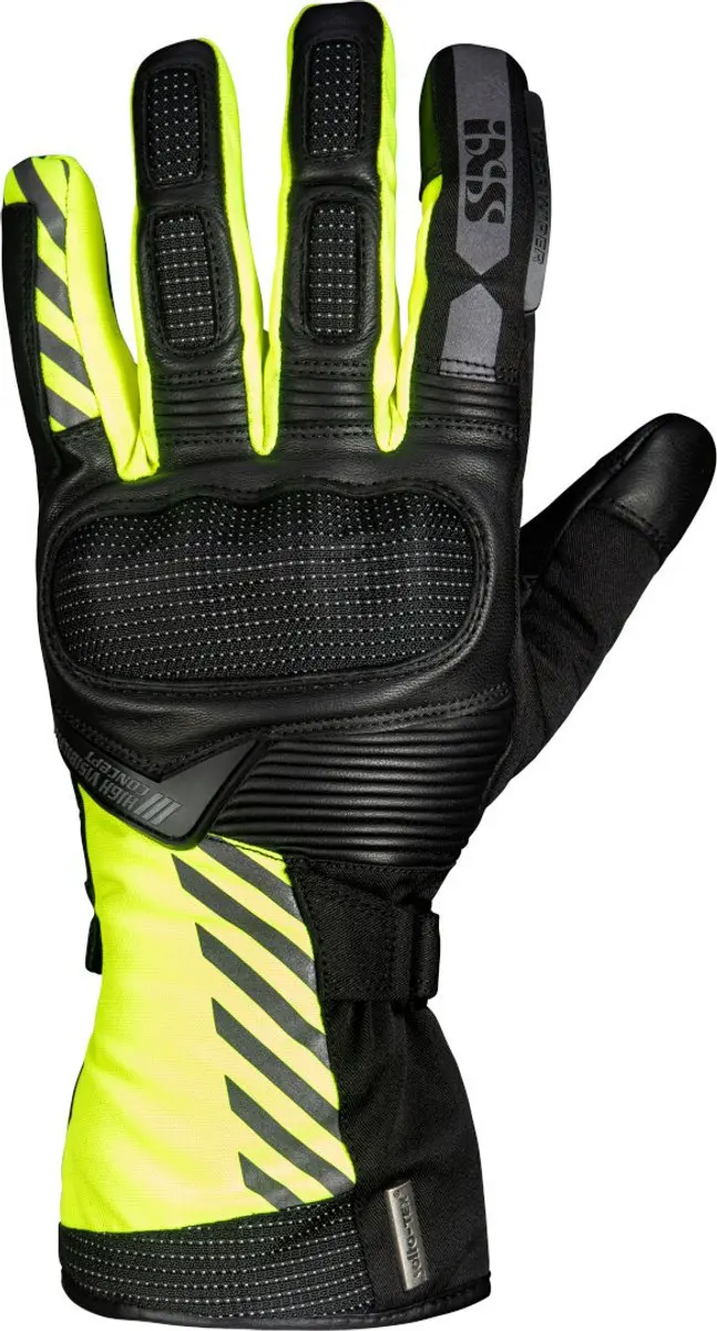 IXS Glasgow-ST 2.0 Zwart Geel Handschoenen