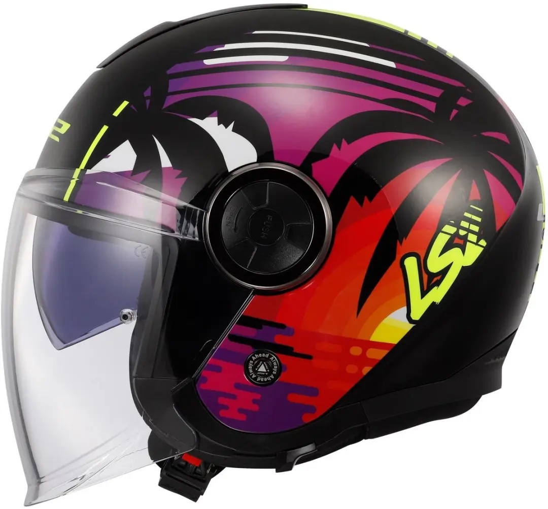 LS2 OF620 Classy Palm Jethelm - XXL - Zwart