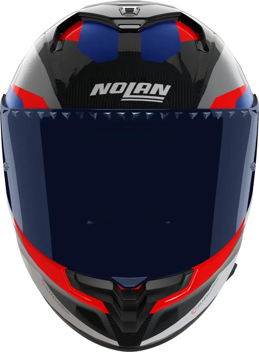Nolan X-904 Ultra Carbon Calibro Quin Helm - XL - Zwart/blauw/rood