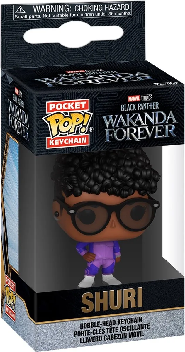 Funko Pocket Pop! Keychain Marvel Black Panther Wakanda Forever Shuri - Veelkleurig