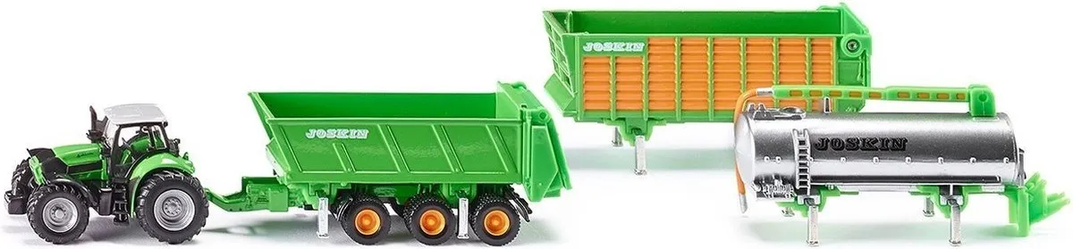 SIKU 1848 DEUTZ Agrotron X720 Tractor met Joskin Cargo
