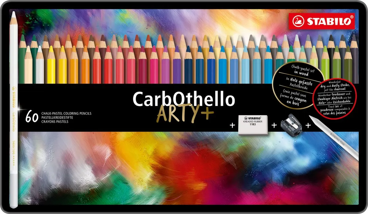 STABILO CarbOthello Kalkpastel Kleurpotloden 60 Stuks