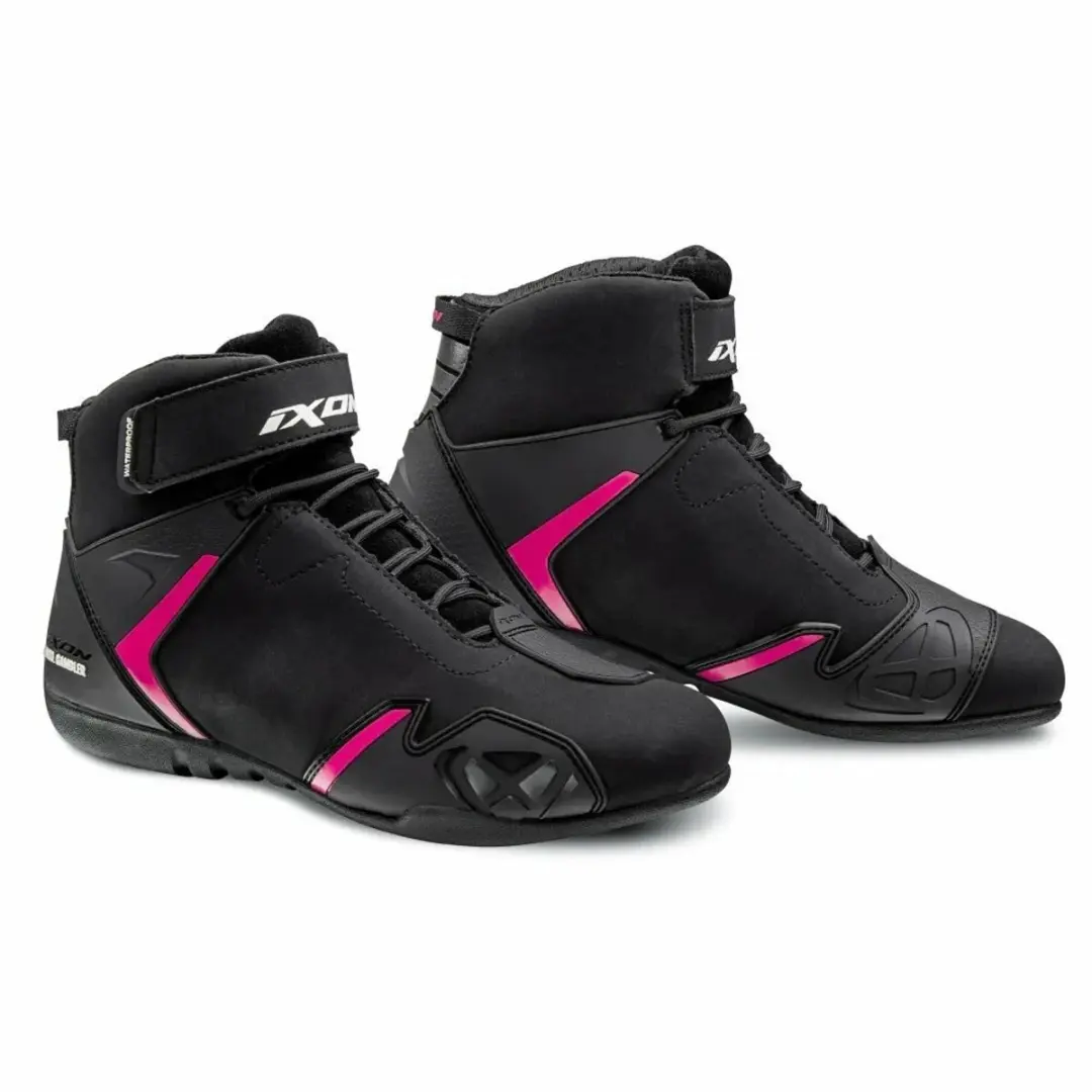 IXON Gambler WP Lady Motorschoenen - Zwart/Fuchsia - 37