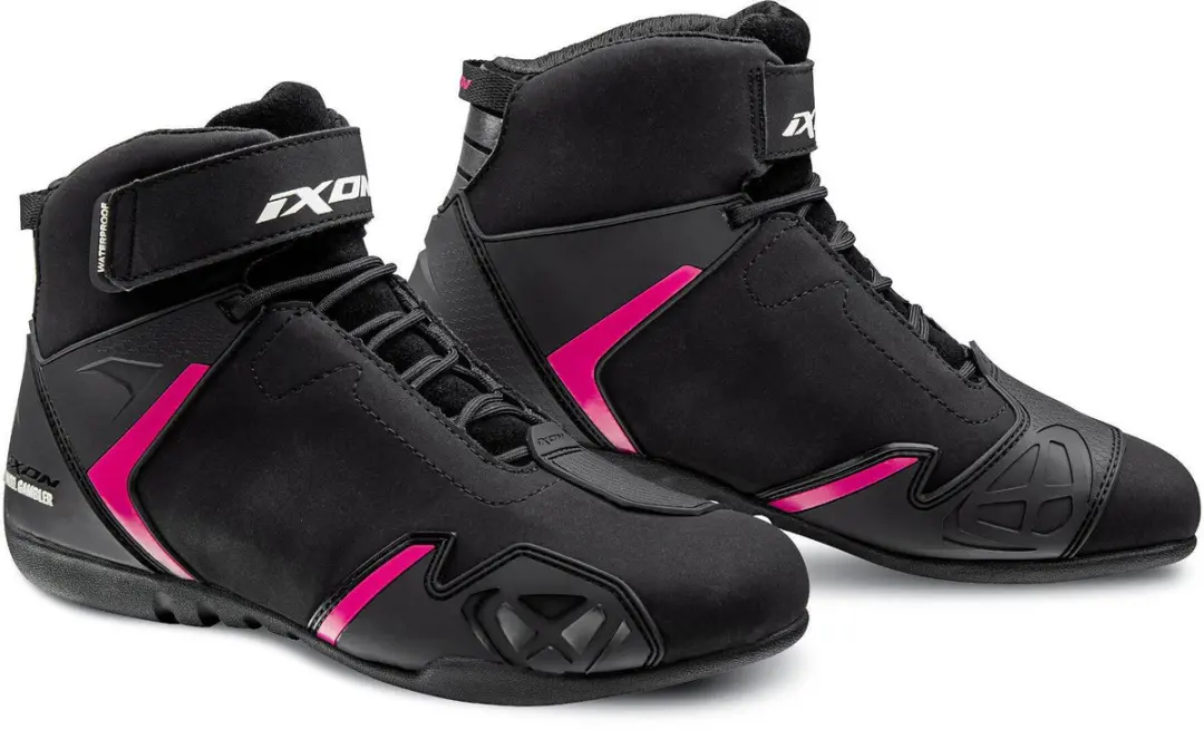 IXON Gambler WP Lady Motorschoenen - Zwart/Fuchsia - 37
