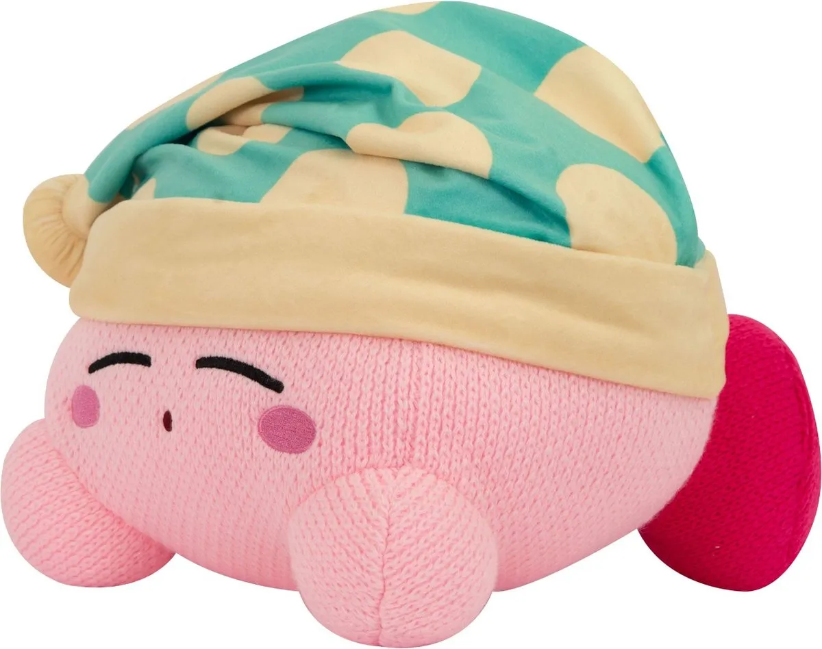 Tomy Kirby Sleeping Kirby Nuiguru-Knit Knuffel - Multi - afbeelding 6 van 6
