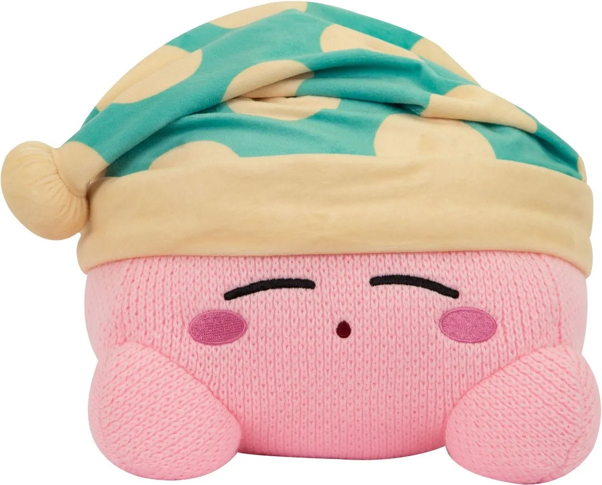 Tomy Kirby Sleeping Kirby Nuiguru-Knit Knuffel - Multi