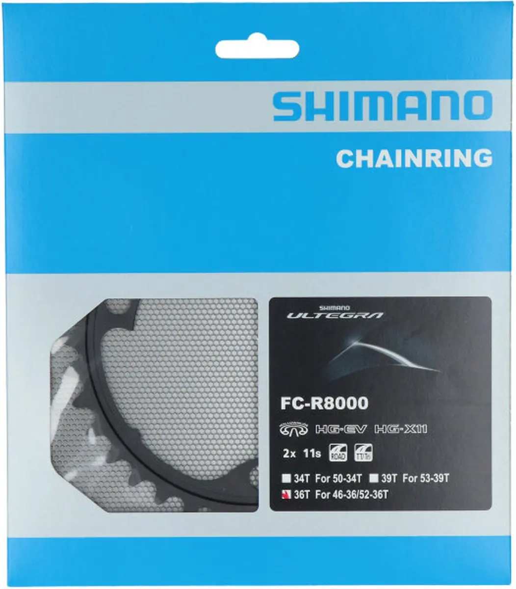 Shimano Ultegra FC-R8000 Kettingblad 2x11-speed - 110mm - Zwart
