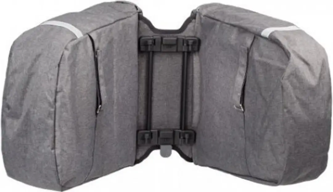 Racktime Heda Dubbele Fietstas - 49L - Zwart/Grijs