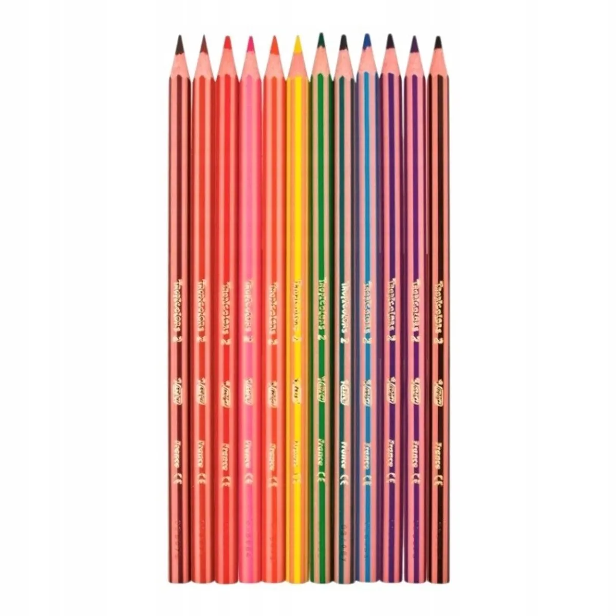 Bic Evolution Kleurpotloden 12 Stuks + 3x Lijm 8g - Meerkleurig