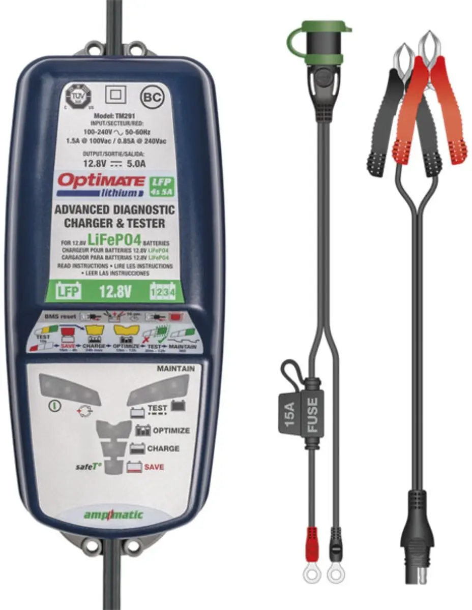 OptiMate Lithium 4s 6A 12.8V LiFePO4 Acculader & Onderhouder