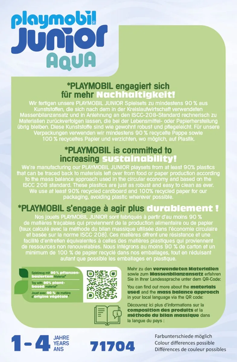 PLAYMOBIL Junior & Disney: Teigetjes opblaasbare boottocht - 71704