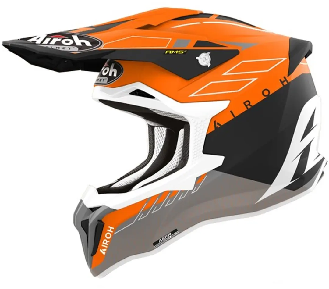 Airoh Strycker Skin Oranje Mat Crosshelm