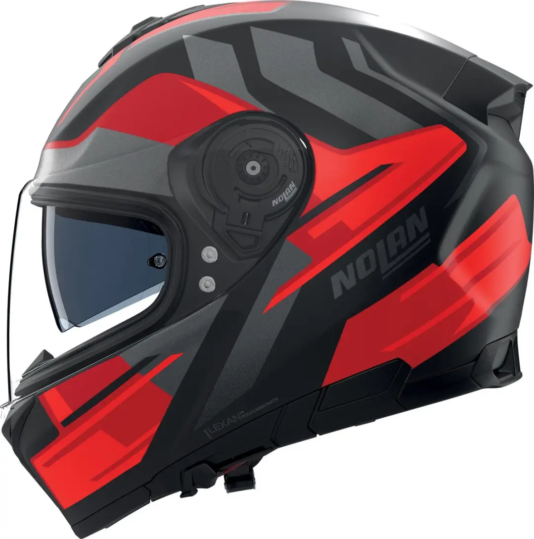Nolan N80-8 Trittico Helm - S - Zwart/grijs/rood - afbeelding 5 van 6
