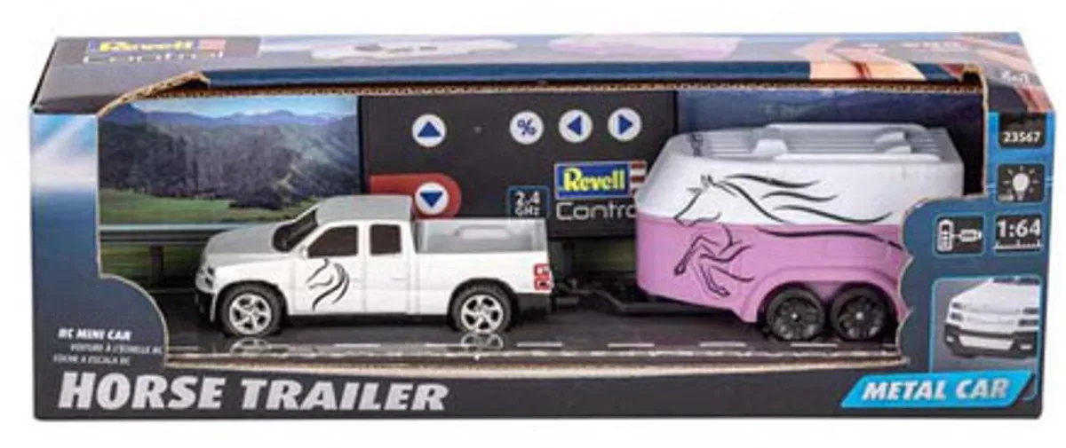 Revell 23567 RC Pickup Auto met Paardentrailer - 1:64 - Multi