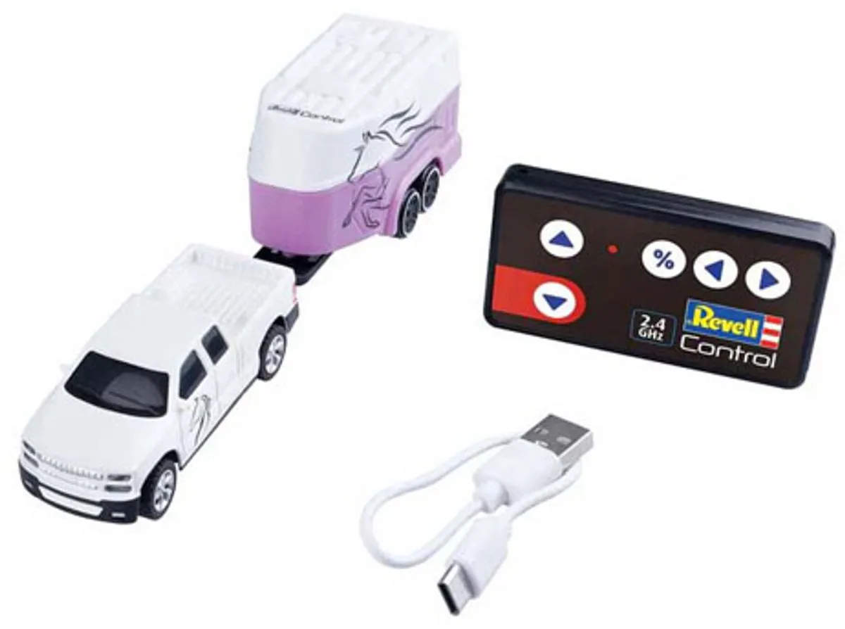 Revell 23567 RC Pickup Auto met Paardentrailer - 1:64 - Multi