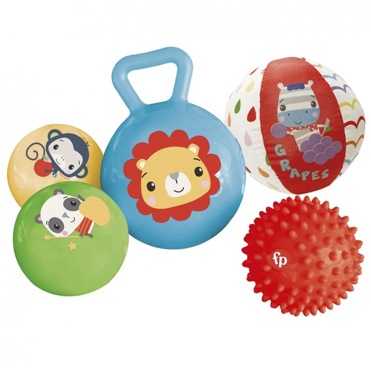Fisher Price Multicolor Set 5 Ballen & Rammelaars