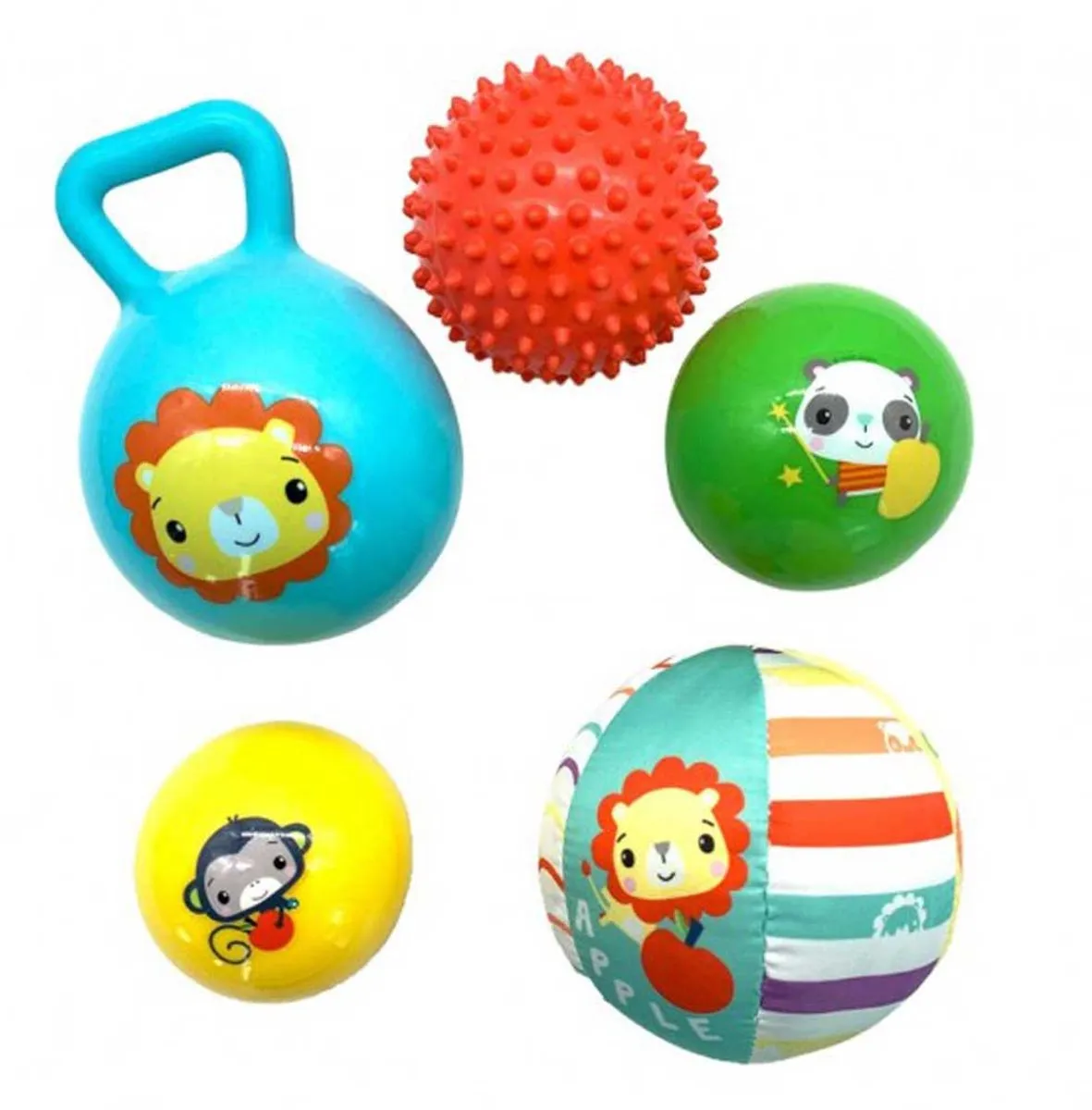 Fisher Price Multicolor Set 5 Ballen & Rammelaars