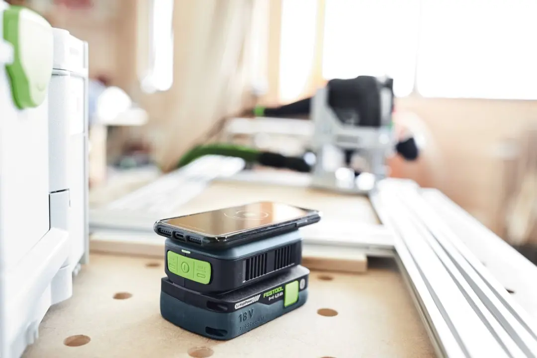 Festool PHC 18 Telefoonoplader 15W - Blauw - afbeelding 4 van 6