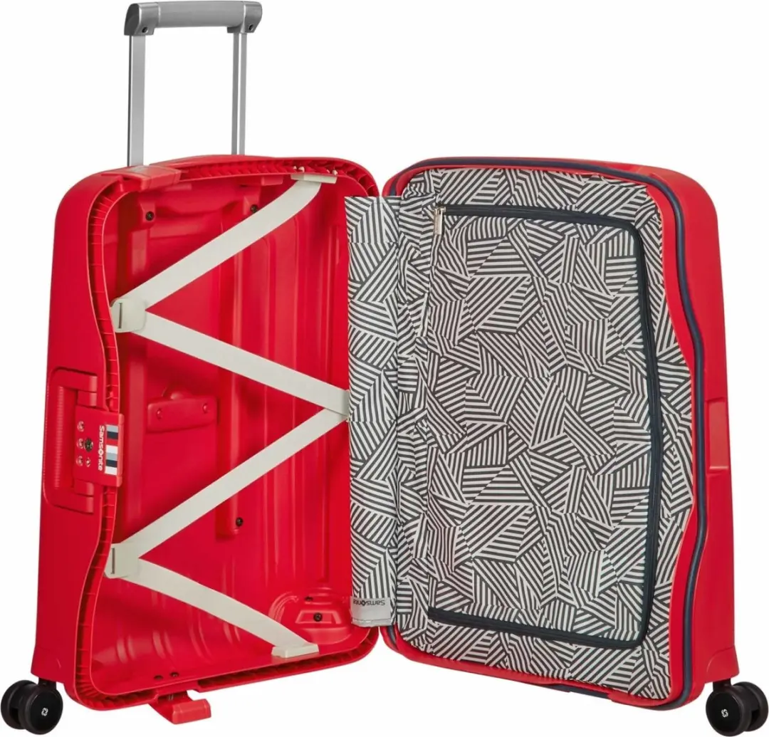 Samsonite S'CURE SPINNER 55/20 Handbagage Koffer - Rood - afbeelding 5 van 6