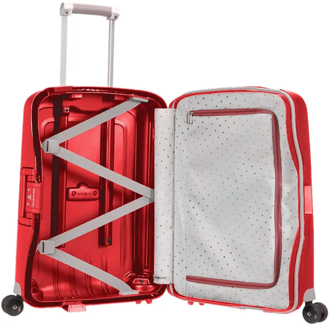 Samsonite S'CURE SPINNER 55/20 Handbagage Koffer - Rood - afbeelding 3 van 6