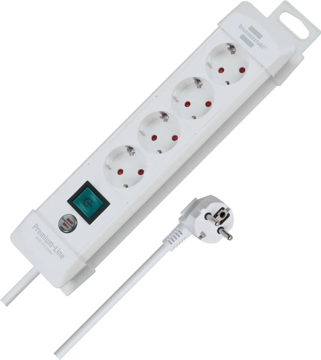Brennenstuhl Premium-Line Stekkerdoos 4-voudig 3500W - Wit