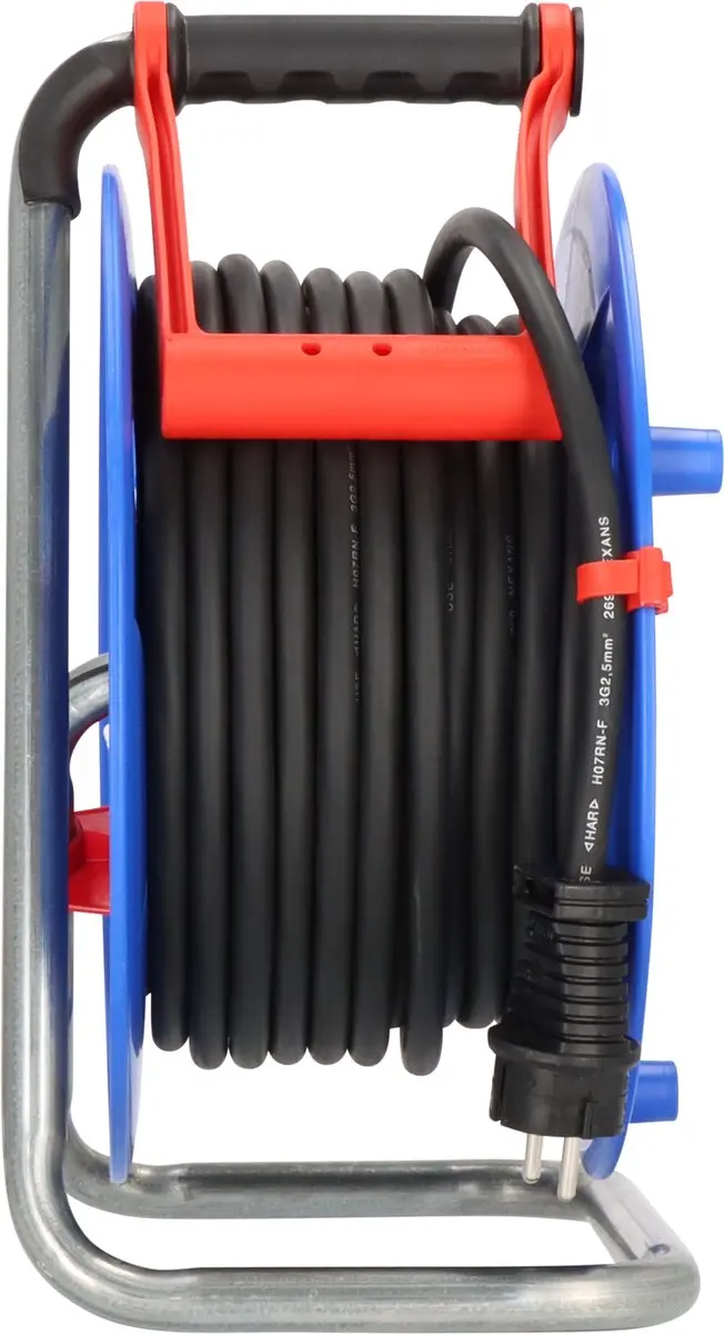 Brennenstuhl Garant IP44 Bouwplaatskabelhaspel 25m - 3300W - Blauw