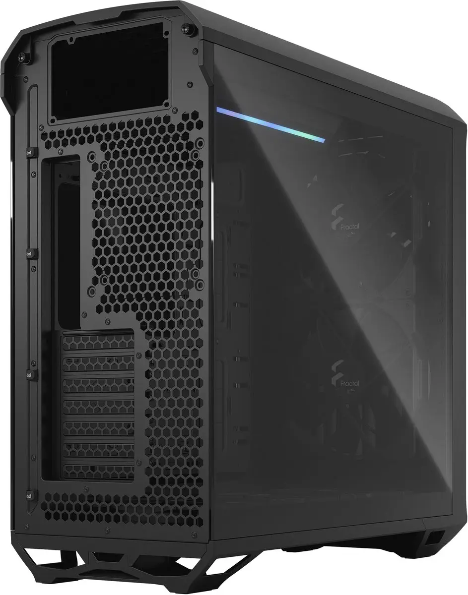 Fractal Design Torrent ATX Semi-tower - 5 Ventilatoren - Wit/Zwart