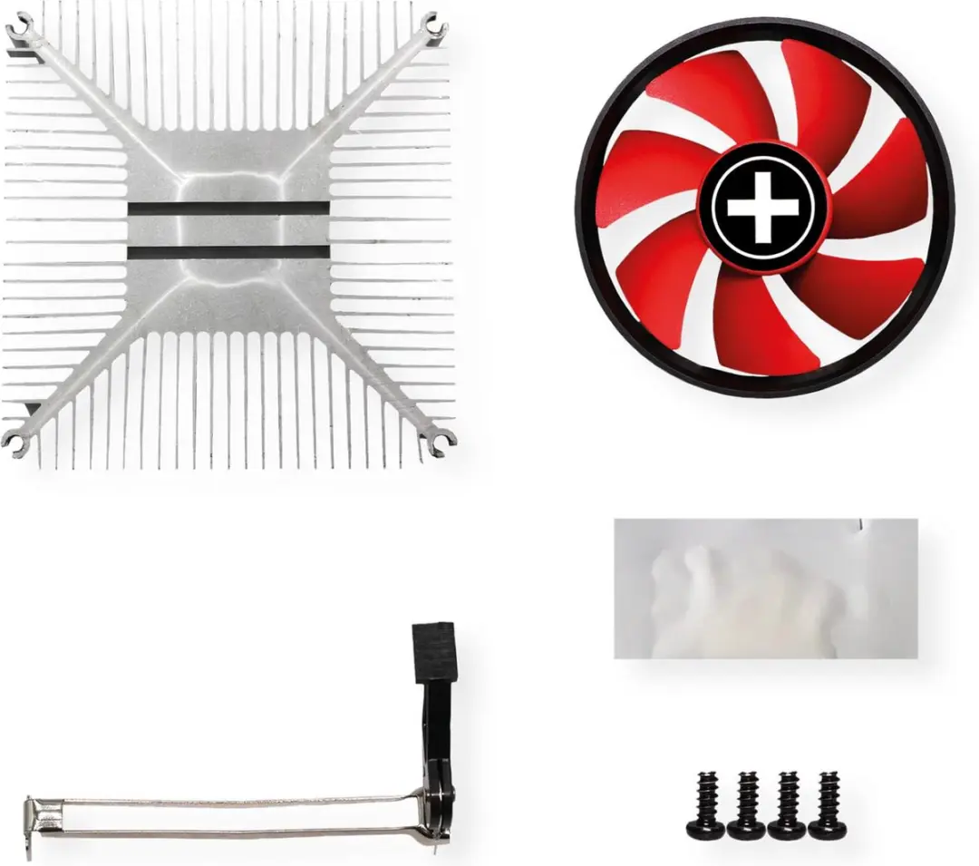 Xilence A250PWM Processorventilator - 1 Stuk - Zwart/Rood