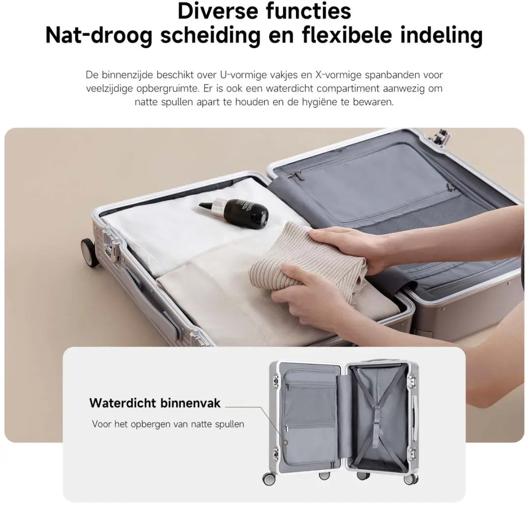 Xiaomi Aluminum Frame Koffer 26 inch - Zwart - afbeelding 5 van 6