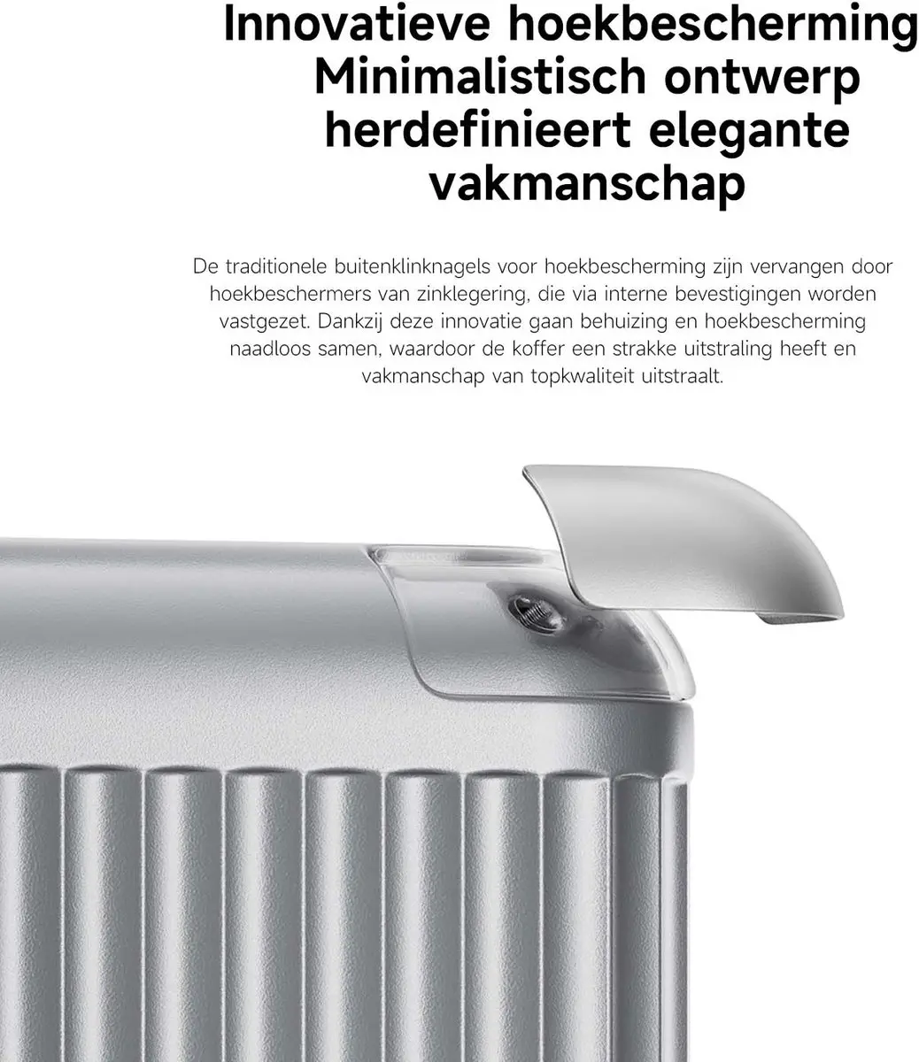 Xiaomi Aluminum Frame Koffer 20 inch - Handbagage 33L - Zwart - afbeelding 4 van 6