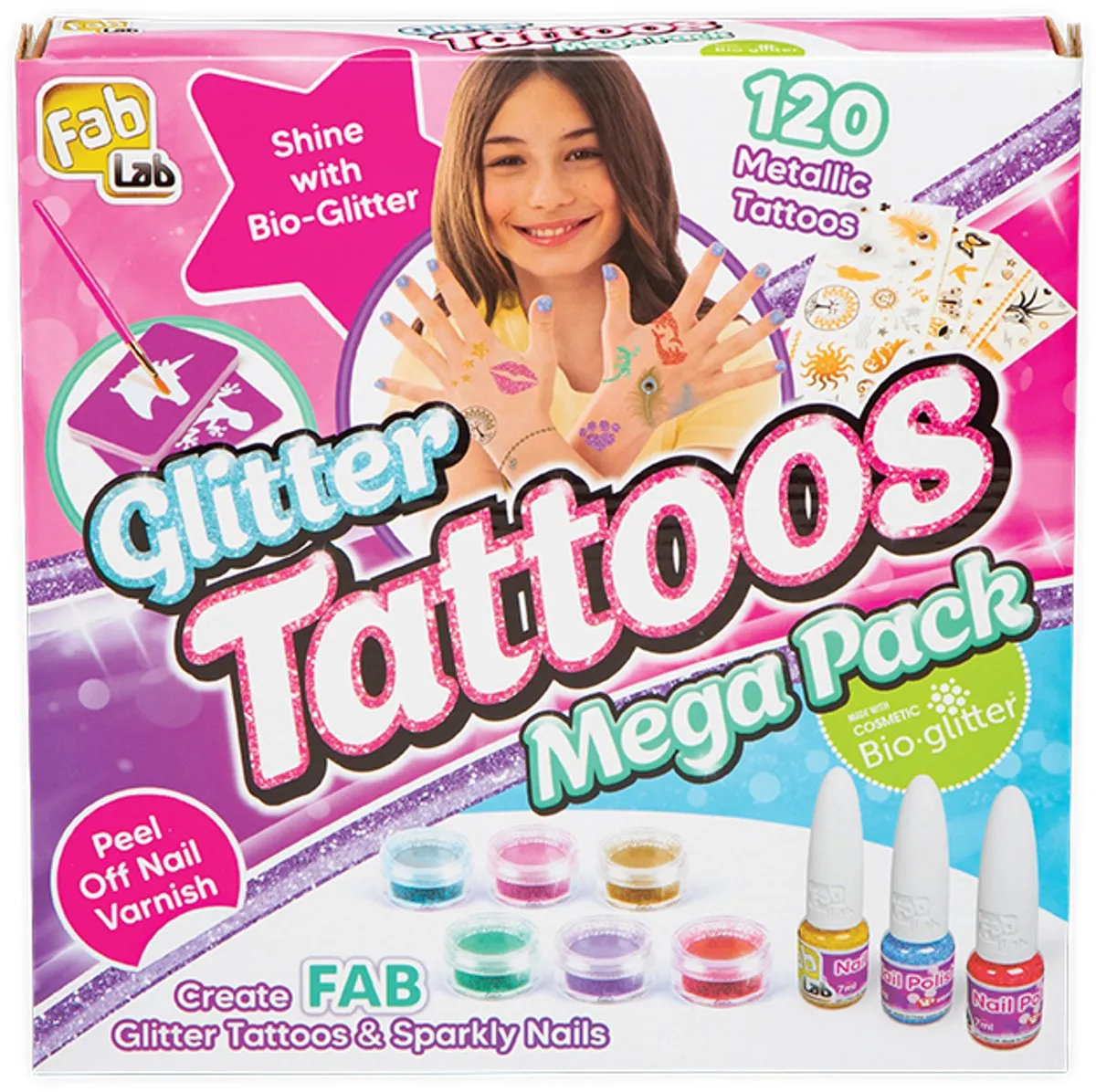 Goliath Fablab Glitter Tatoeagekit