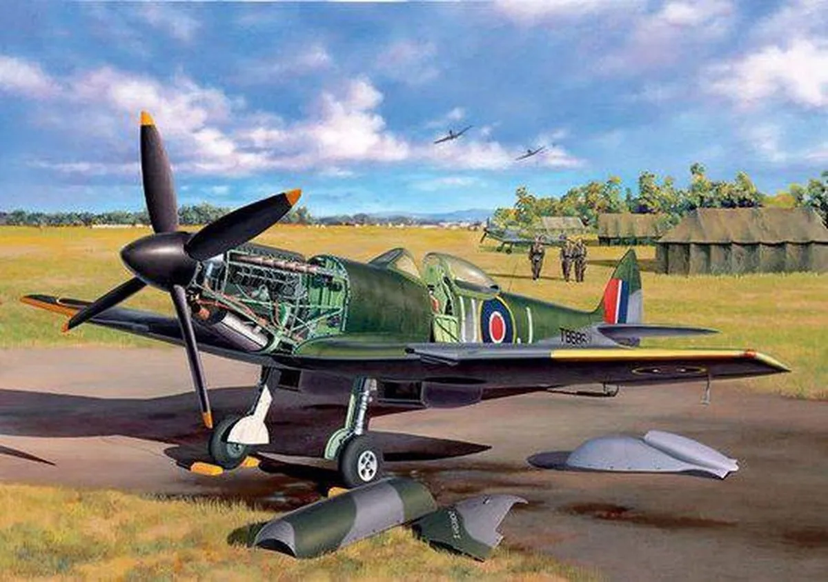 Revell 64164 Spitfire Mk.V Modelbouwpakket 1:72 - 39 Onderdelen - Multi