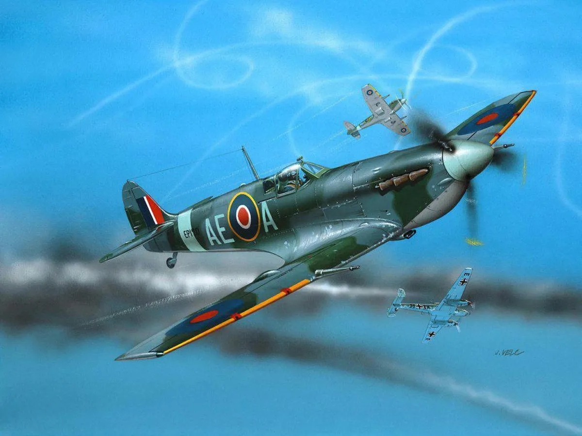 Revell 64164 Spitfire Mk.V Modelbouwpakket 1:72 - 39 Onderdelen - Multi