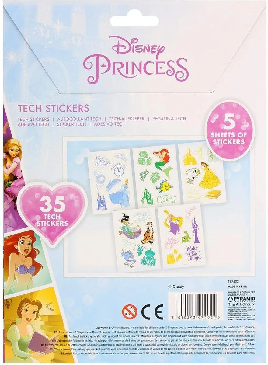 Disney Princess Stickers - 35 Stuks - 5 Vellen - afbeelding 4 van 4