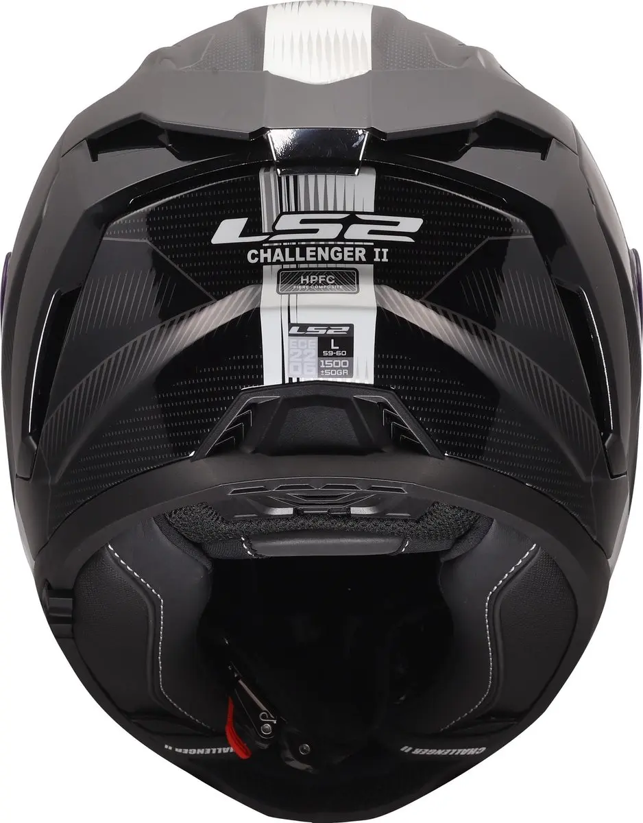 LS2 FF817 Challenger II Nitro Helm - S - Zwart/grijs