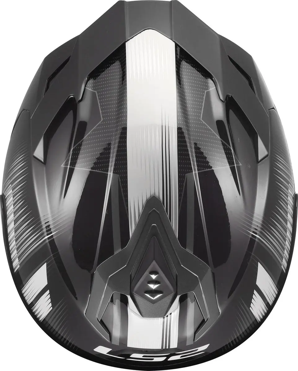 LS2 FF817 Challenger II Nitro Helm - S - Zwart/grijs