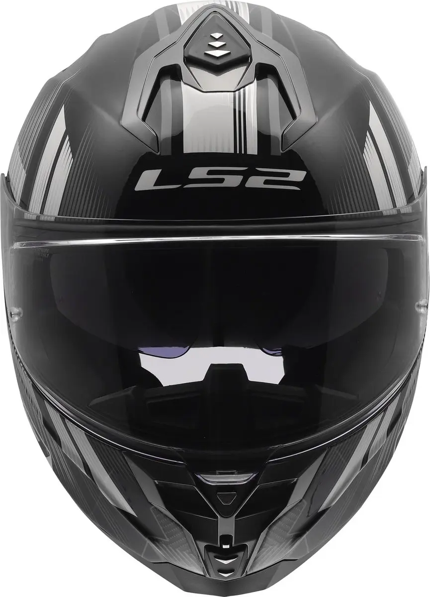 LS2 FF817 Challenger II Nitro Helm - S - Zwart/grijs
