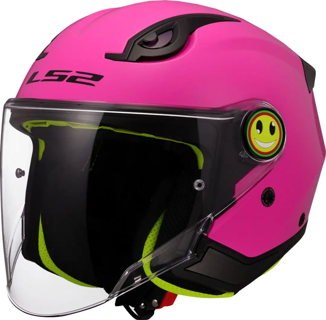 LS2 OF622 Funny II Solid Roze Kinder Jethelm