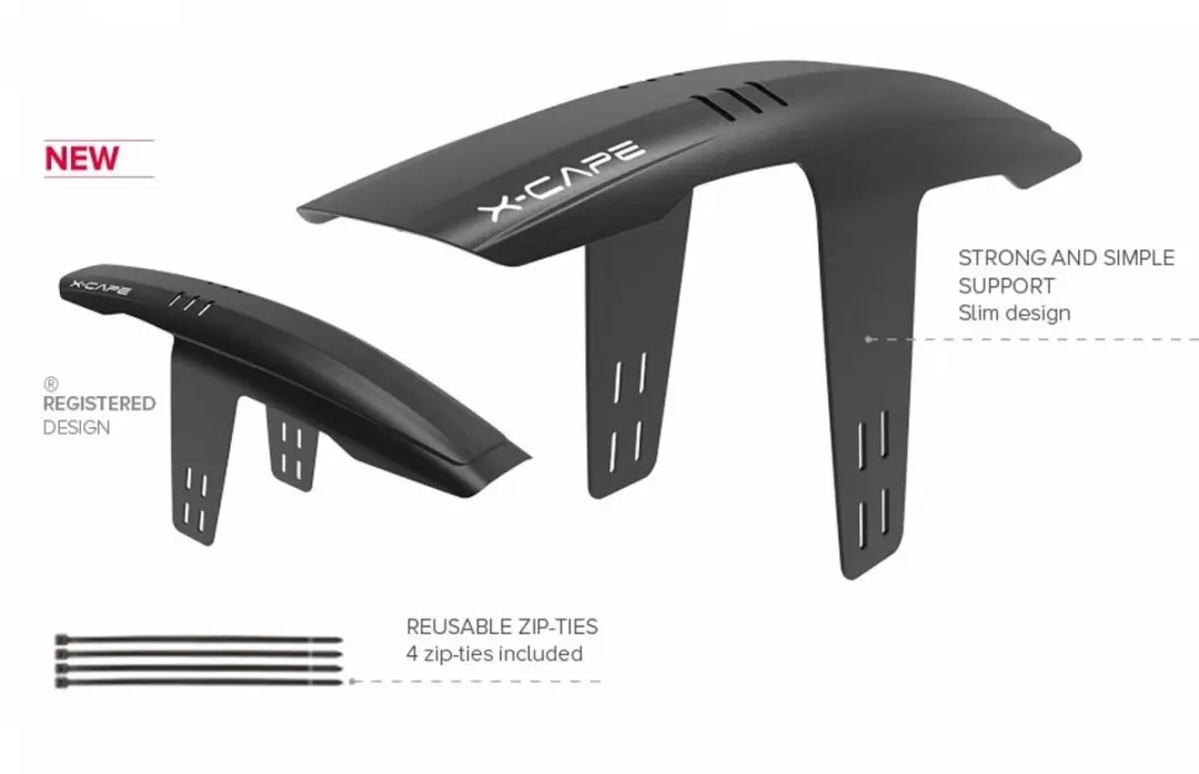 Polisport XCape Voorspatbord 26/27.5/29" - Zwart