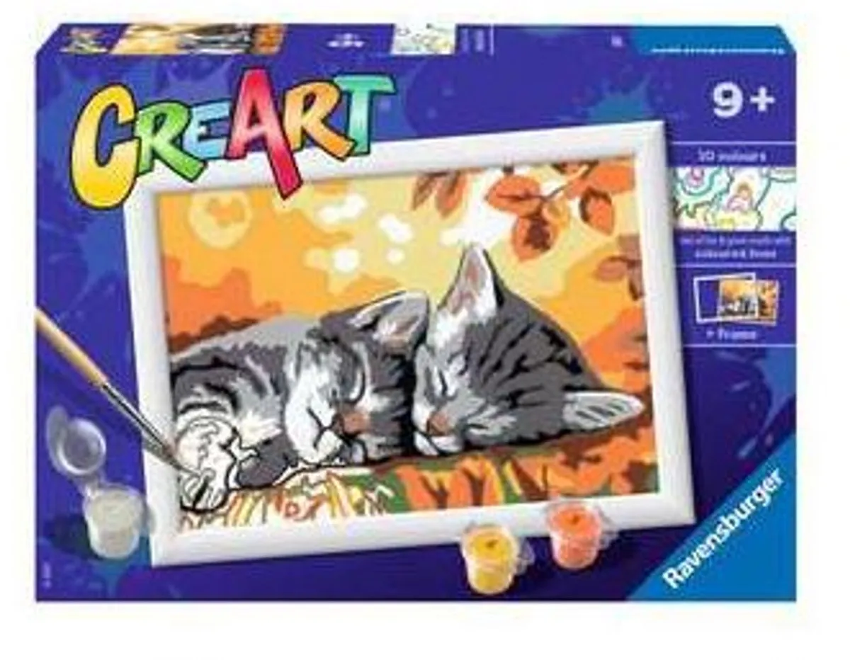 Ravensburger CreArt Autumn Kitties Schilderset - Multicolor