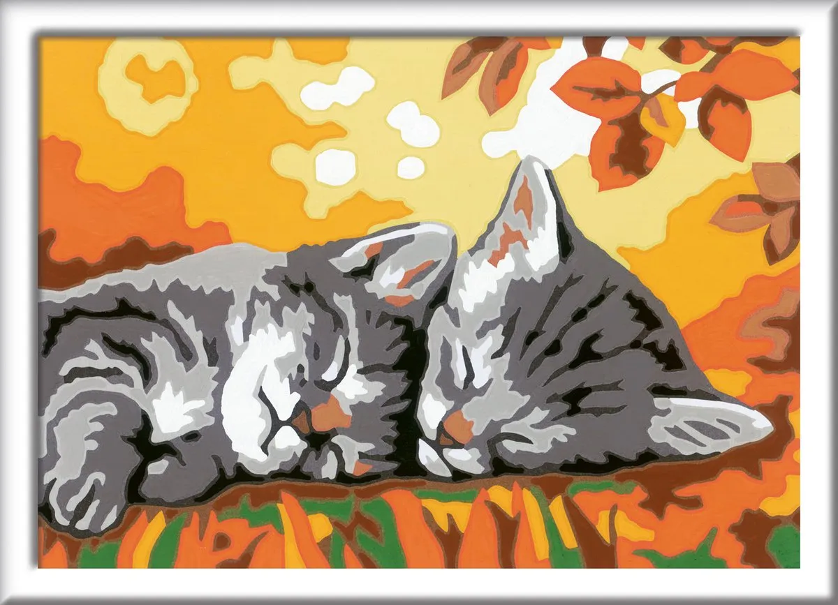 Ravensburger CreArt Autumn Kitties Schilderset - Multicolor