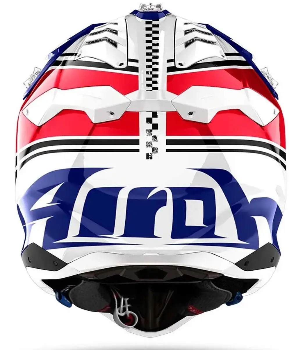Airoh Aviator 3 AMS Hima Crosshelm maat M - Blauw/Wit/Rood - afbeelding 3 van 6