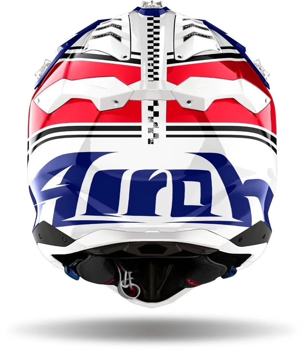 Airoh Aviator 3 AMS Hima Crosshelm maat M - Blauw/Wit/Rood - afbeelding 5 van 6
