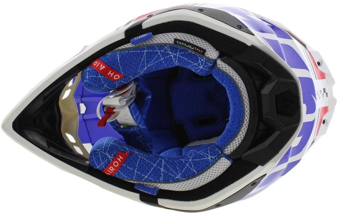Airoh Aviator 3 AMS Hima Crosshelm maat M - Blauw/Wit/Rood - afbeelding 4 van 6