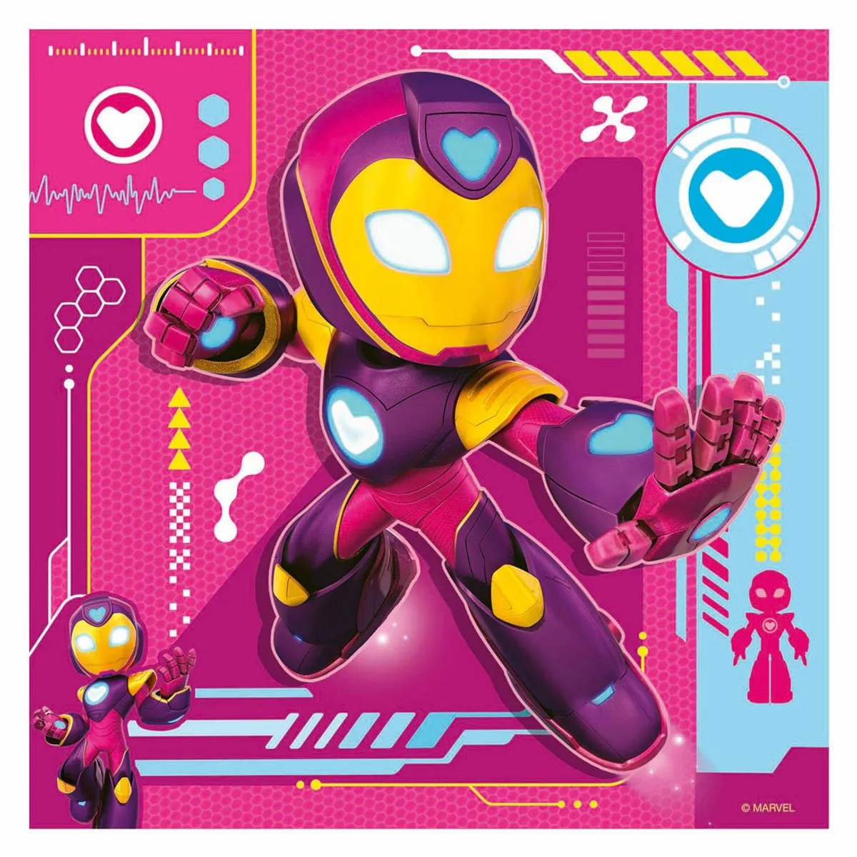Ravensburger Iron Man & His Awesome Friends Legpuzzel 49 Stuks - 3x49