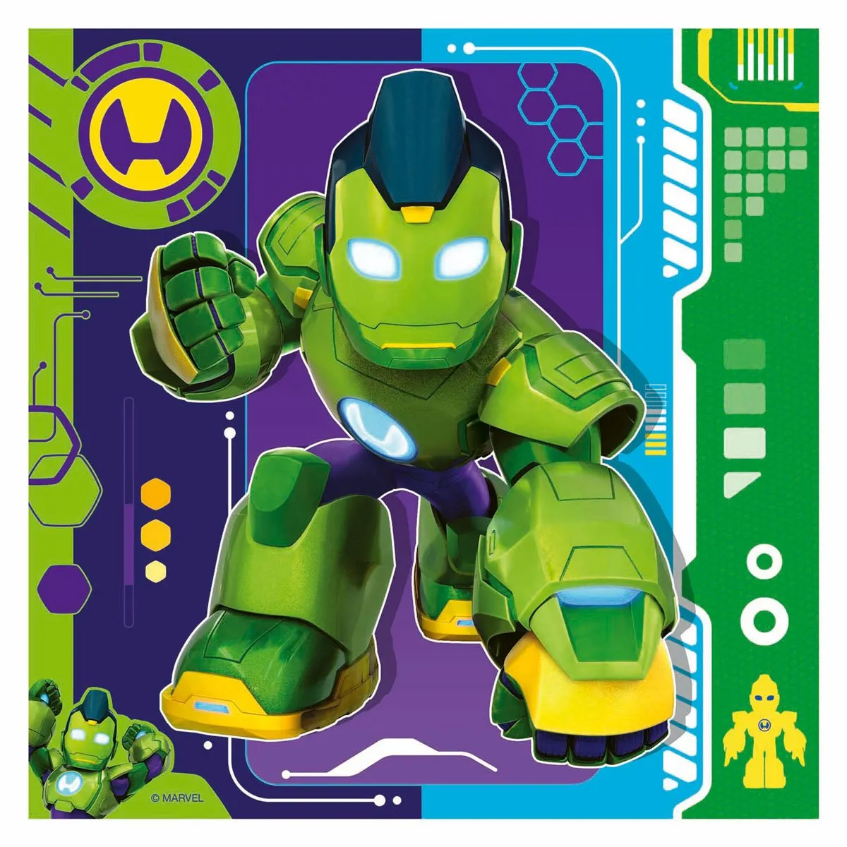 Ravensburger Iron Man & His Awesome Friends Legpuzzel 49 Stuks - 3x49
