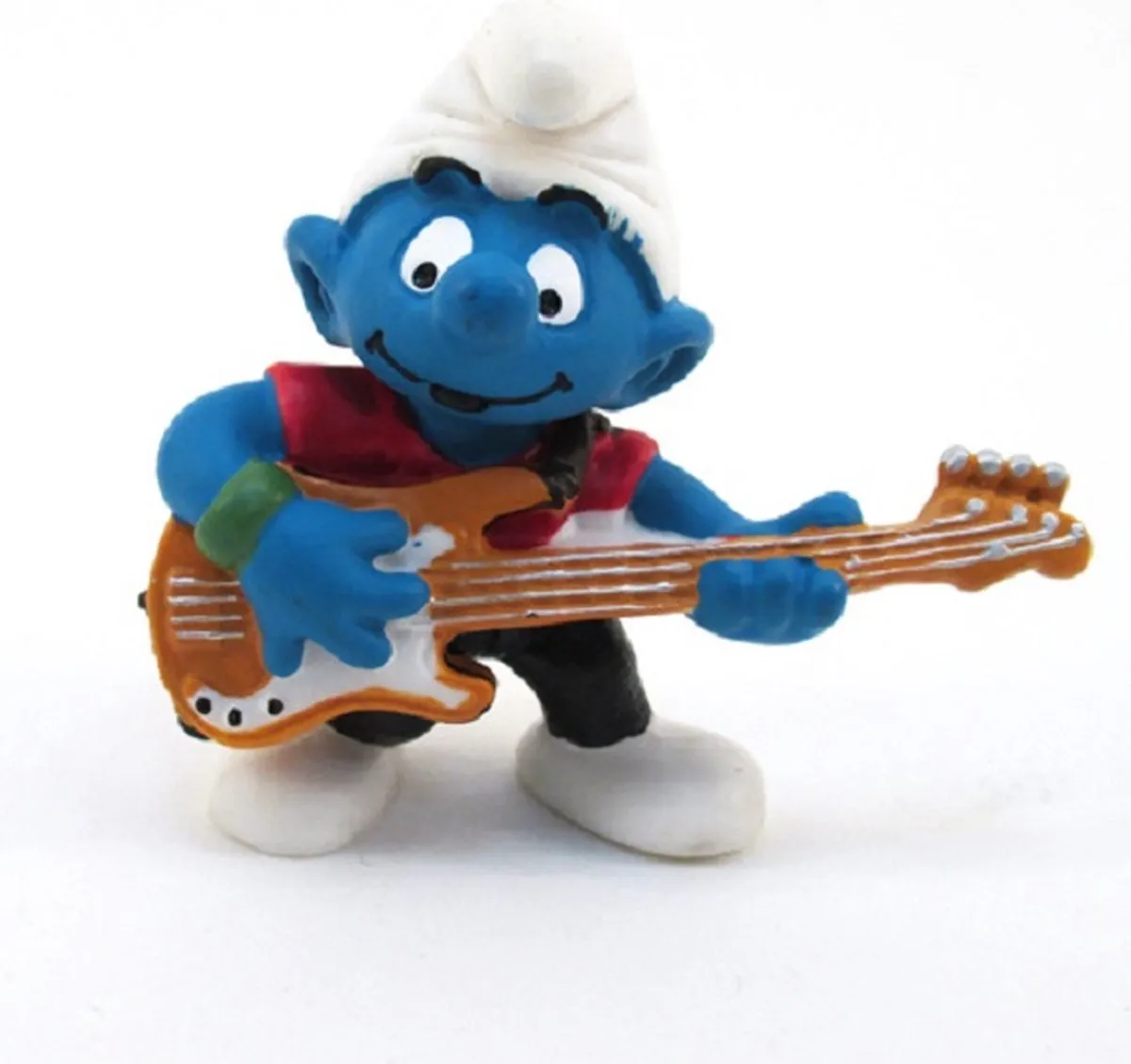 Schleich Smurf met Basgitaar Speelfiguur