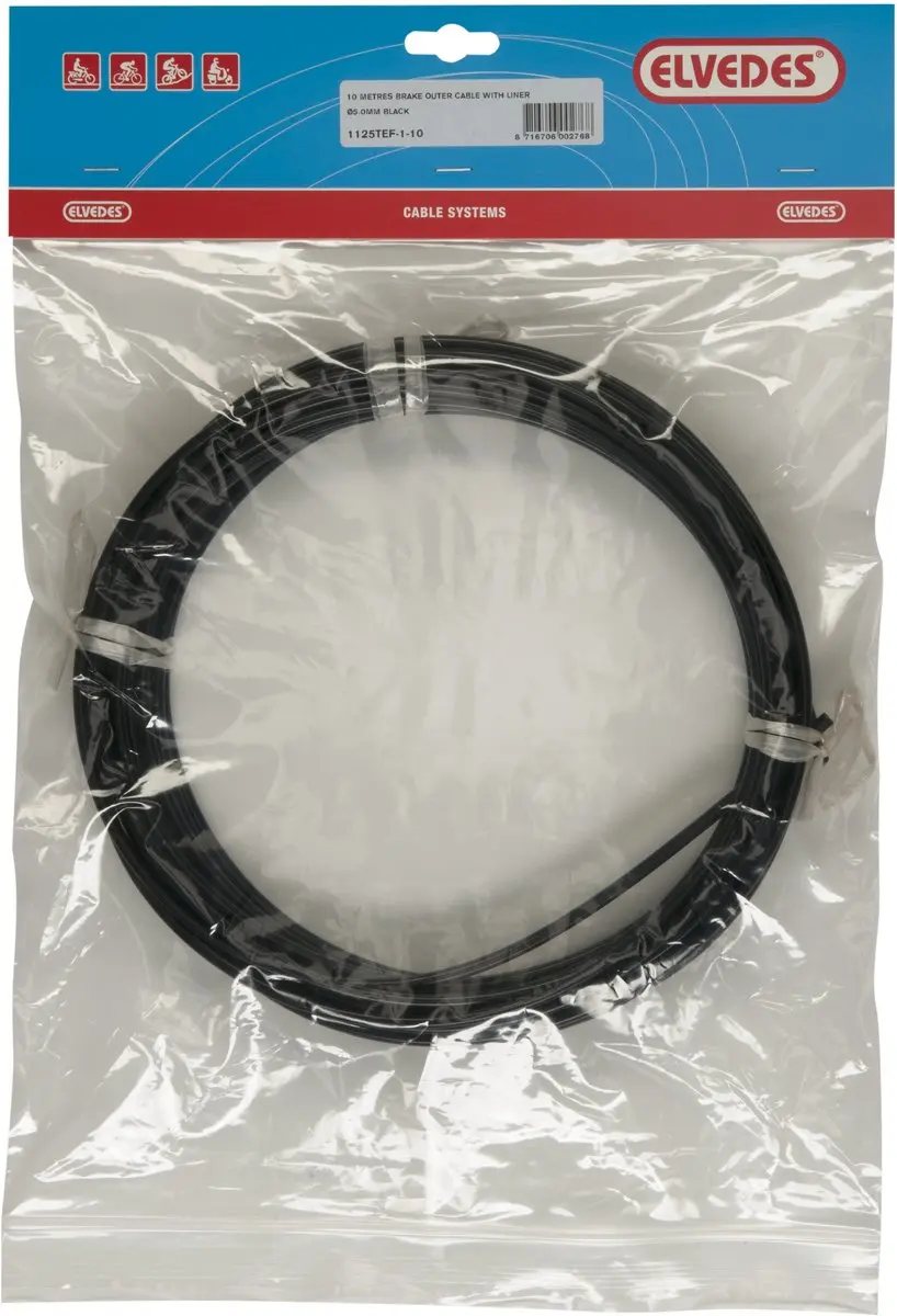Rem buitenkabel Elvedes met voering 10 meter / Ø5,0mm
