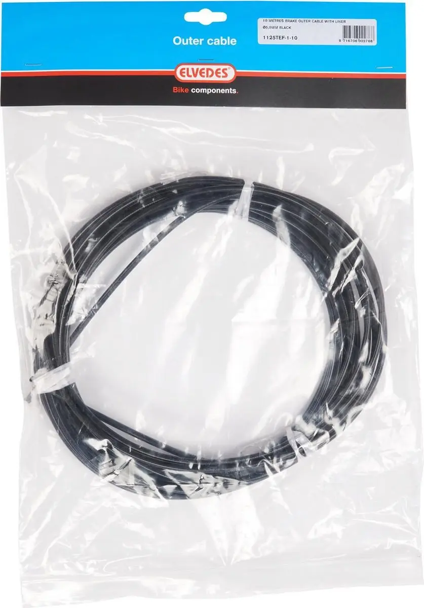 Elvedes Remkabel 10m - Ø5,0mm - Zwart